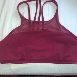 Maroon lululemon sports bra